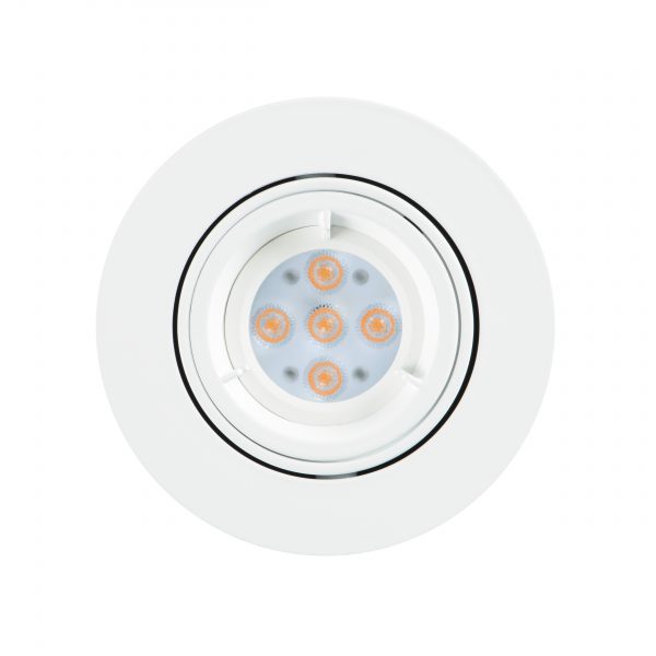 Fire Rated LED Gimbal Downlight 5.5W 500Lumens Warm White