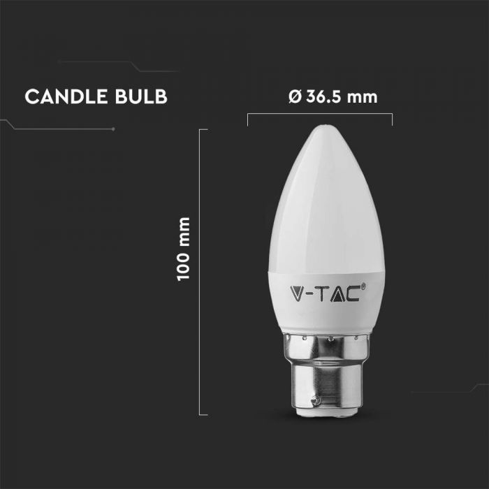 4.5W 470LM Candle B22 3K