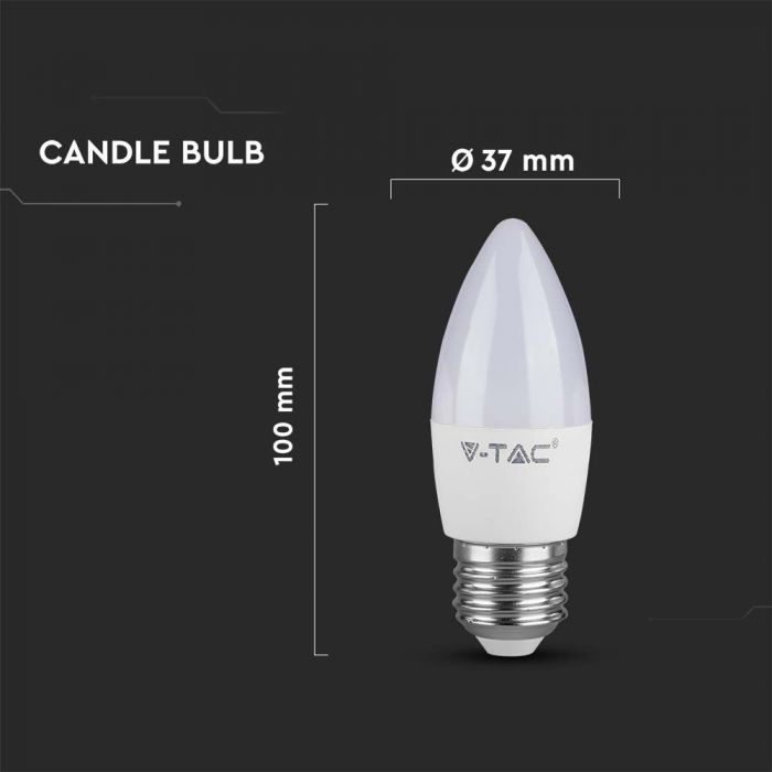 4.5W 470LM Candle E27 3K