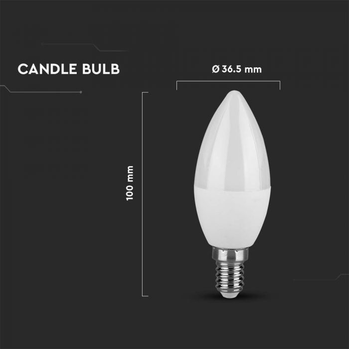 4.5W 470LM Candle E14 4K