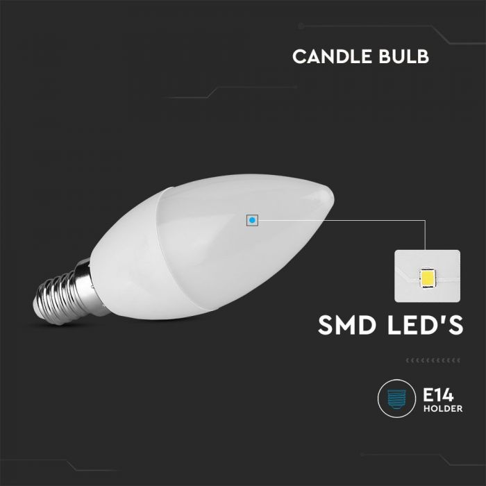 4.5W 470LM Candle E14 4K