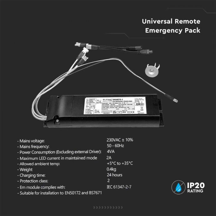 6W to 24W Emergency Back Up Battery Pack